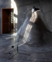 Billede af DCW Editions Mantis BS1 Schottlander Floor Tripod Base H: 170 cm - Black