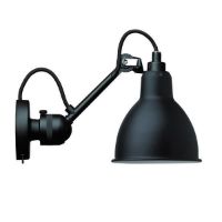 Billede af DCW Editions Lampe Gras N304SW Væglampe Rund m. Afbryder H: 14cm - Sort/Sort