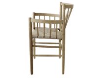 Billede af FDB Møbler Stol Jørgen Bækmark J81 H: 82 cm - Mat Lak Eg/Natur Flet