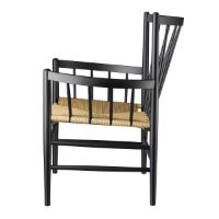 Billede af FDB Møbler Jørgen Bækmark Loungestol J82 Bøg/Flet - Sort/Natur