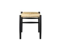 Billede af FDB Møbler J83 Skammel Jørgen Bækmark H: 41 cm - Sort/Natur Flet