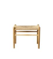 Billede af FDB Møbler J83 Skammel Jørgen Bækmark H: 41 cm - Natur Flet/Eg 