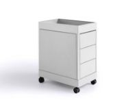 Billede af HAY New Order Trolley/B3 Drawer And Tray Top incl. Lock 34x68cm - Light Grey