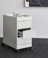 Billede af HAY New Order Trolley/B3 Drawer And Tray Top incl. Lock 34x68cm - Light Grey