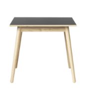 Billede af FDB Møbler Spisebord Poul M. Volther C35A  82x82 cm - Eg/Nero Sort