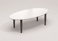 Billede af Thomsen Furniture Katrine Sofabord Ellipse 90x128x45 cm - Mokka