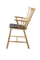 Billede af FDB Møbler R5 Nøje læderhynde til J52B/J52G 39x45 cm - Sort Læder 