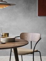 Billede af &Tradition SK3 In Between Dining Table Ø: 90 cm - Smoked Oiled Oak