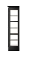 Billede af Lindebjerg Design Classic V3 Vitrineskab Højrehængt Dør 80x170 cm - Black