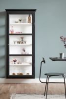 Billede af Lindebjerg Design Classic V4 Vitrineskab Højrehængt Dør 70x170 cm - Black