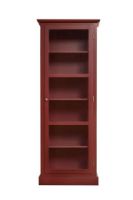 Billede af Lindebjerg Design Color N1 Vitrineskab Højrehængt Dør 70x210 cm - Cherry