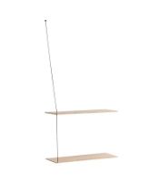 Billede af Woud Stedge Shelf 2.0 L: 60 cm - White Pigmented Lacquered Oak