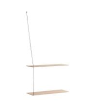 Billede af Woud Stedge Shelf 2.0 L: 60 cm - White Pigmented Lacquered Oak