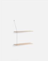Billede af Woud Stedge Shelf 2.0 L: 60 cm - White Pigmented Lacquered Oak