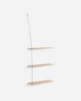 Billede af Woud Stedge Shelf 2.0 L: 60 cm - White Pigmented Lacquered Oak