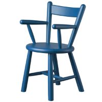 Billede af FDB Møbler Børnestol Børge Mogensen P9 H: 58 cm - Blå