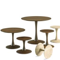 Billede af Snedkergaarden Nanna Ditzel Trisse Cafébord ND 109 Ø: 90 cm - Olieret Valnød