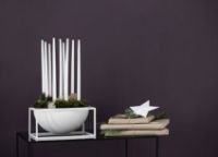 Billede af Audo Copenhagen Kubus Bowl Centerpiece Stor Ø: 23 cm - Hvid