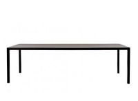 Billede af HAY T12 Table 250x95 cm - Black Powder Coated Aluminium/Black Linoleum