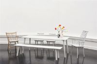 Billede af HAY FDB J110 Spisebordsstol SH: 44,5 cm - White Lacquered Beech