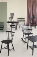 Billede af FDB Møbler J46 Poul M. Volther Stol SH: 45 cm - Sort 