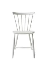 Billede af FDB Møbler J46S Poul M. Volther Stol SH: 45 cm - Hvid 