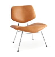 Billede af Vermund Larsen VL135 Cosy Loungestol SH: 40 cm - Sierra Cognac/Krom