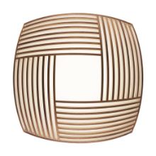 Billede af Secto Design Kuulto 9100 Loftslampe 15x52 cm - Valnød