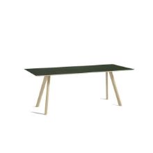 Billede af HAY CPH 30 Table 200x90x74 cm - Lacquered Solid Oak/Green Linoleum