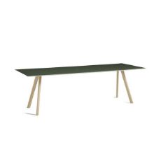Billede af HAY CPH 30 Table 250x90x74 cm - Lacquered Solid Oak/Gre en Linoleum