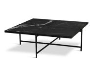 Billede af HANDVÄRK FURNITURE Coffee Table 90 L: 96 D: 96 H: 32 cm - Sort Stel / Sort Marmor