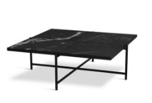 Billede af HANDVÄRK FURNITURE Coffee Table 90 L: 96 D: 96 H: 32 cm - Sort Stel / Sort Marmor