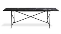 Billede af HANDVÄRK FURNITURE Spisebord 230 L: 230 D: 96 H: 74 cm - Sort Stel / Sort Marmor