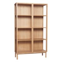 Billede af Hübsch Panorama Vitrineskab 110 x 190 cm - Egetræ Natur 