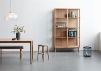 Billede af Hübsch Panorama Vitrineskab 110 x 190 cm - Egetræ Natur 