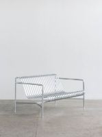 Billede af HAY Palissade Dining Bench L: 128 cm -  Hot Galvanised Steel