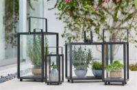 Billede af Cane-line Outdoor Lighthouse Lanterne Stor H: 54 cm - Lava Grey