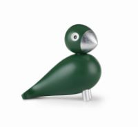 Billede af Kay Bojesen Sangfugl Georg H: 15,5 cm - Grøn/Sølv