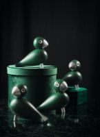 Billede af Kay Bojesen Sangfugl Georg H: 15,5 cm - Grøn/Sølv