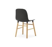 Billede af Normann Copenhagen Form Stol SH: 44cm - Sort/Eg