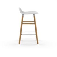 Billede af Normann Copenhagen Form Barstol SH: 65cm - Hvid/Eg