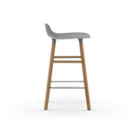 Billede af Normann Copenhagen Form Barstol SH: 65cm - Grå/Eg