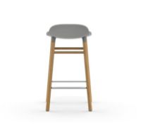 Billede af Normann Copenhagen Form Barstol SH: 65cm - Grå/Eg