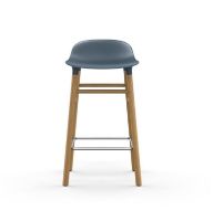 Billede af Normann Copenhagen Form Barstol SH: 65cm - Blå/Eg