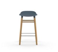 Billede af Normann Copenhagen Form Barstol SH: 65cm - Blå/Eg