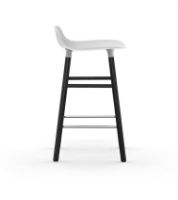Billede af Normann Copenhagen Form Barstol SH: 65cm - Hvid/Sort Eg