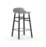 Billede af Normann Copenhagen Form Barstol SH: 65cm - Grå/Sort