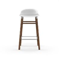 Billede af Normann Copenhagen Form Barstol SH: 65cm - Hvid/Valnød