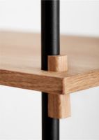 Billede af Moebe Shelving System Medium 115x85 cm - Oak/Black