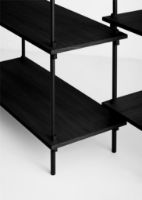 Billede af Moebe Shelving System Low/Double 85x162 cm - Black